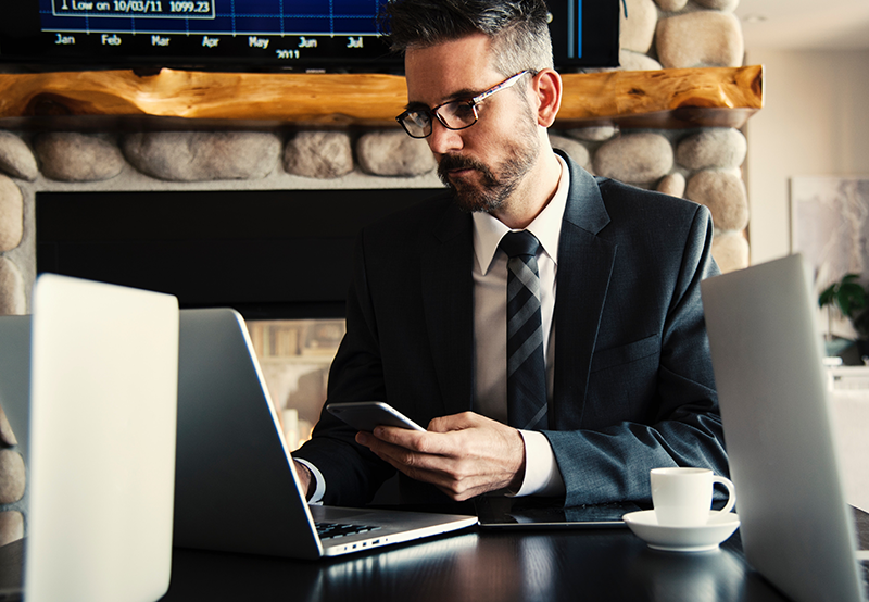 a person using a laptop